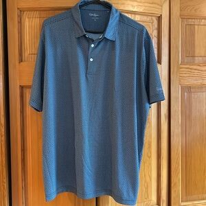 Men’s XL golf shirt blue/white